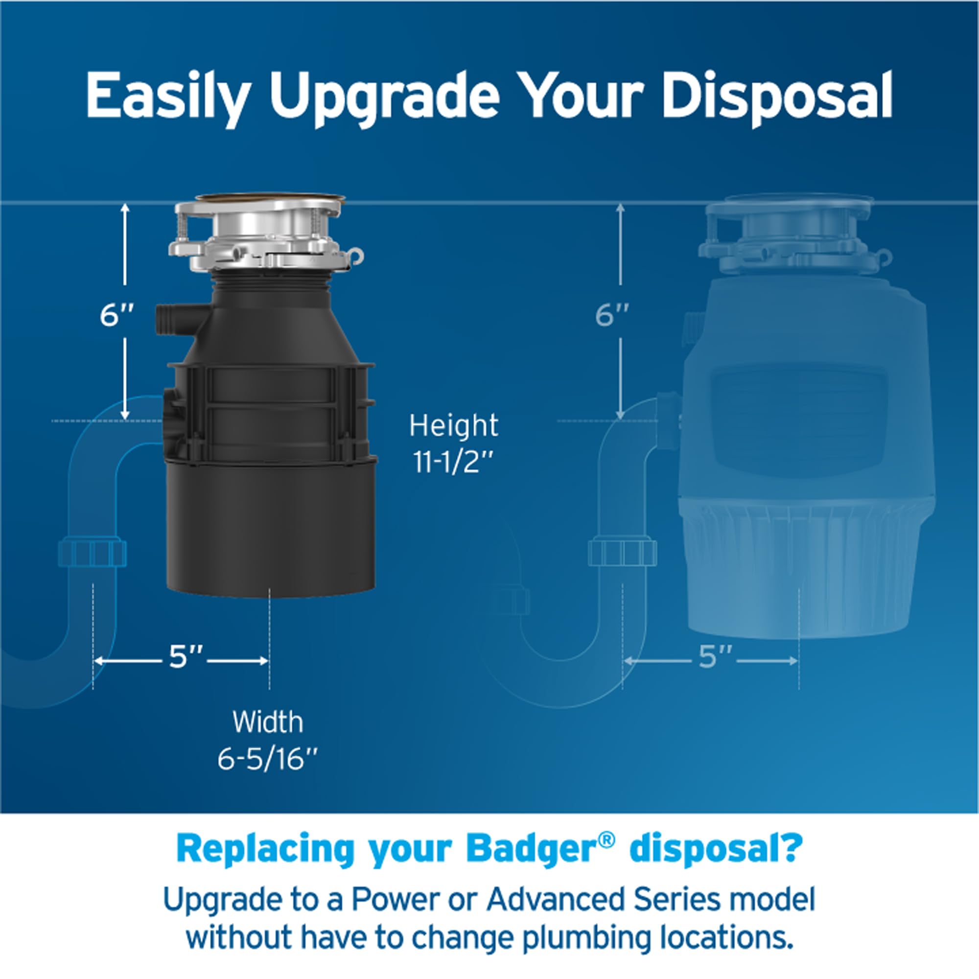 InSinkErator Garbage Disposal Badger Continuous