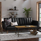 Novogratz Brittany Futon Convertible Leather