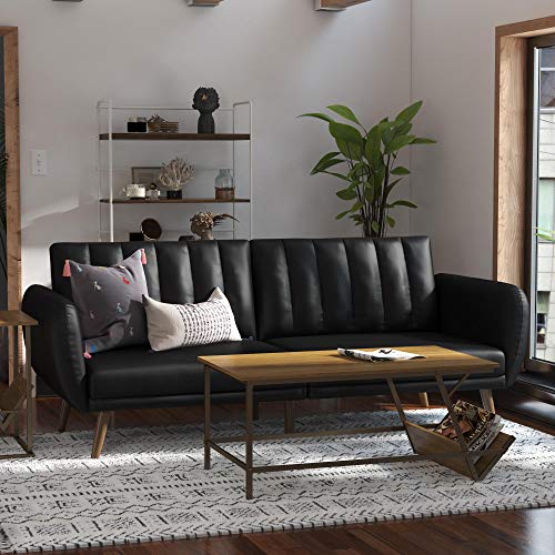 Novogratz Brittany Futon Convertible Leather