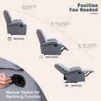 hzlagm Recliner Microfiber Technology Overstuffed
