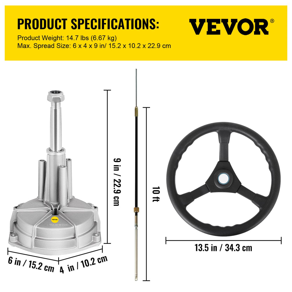 Bestauto Outboard Steering System