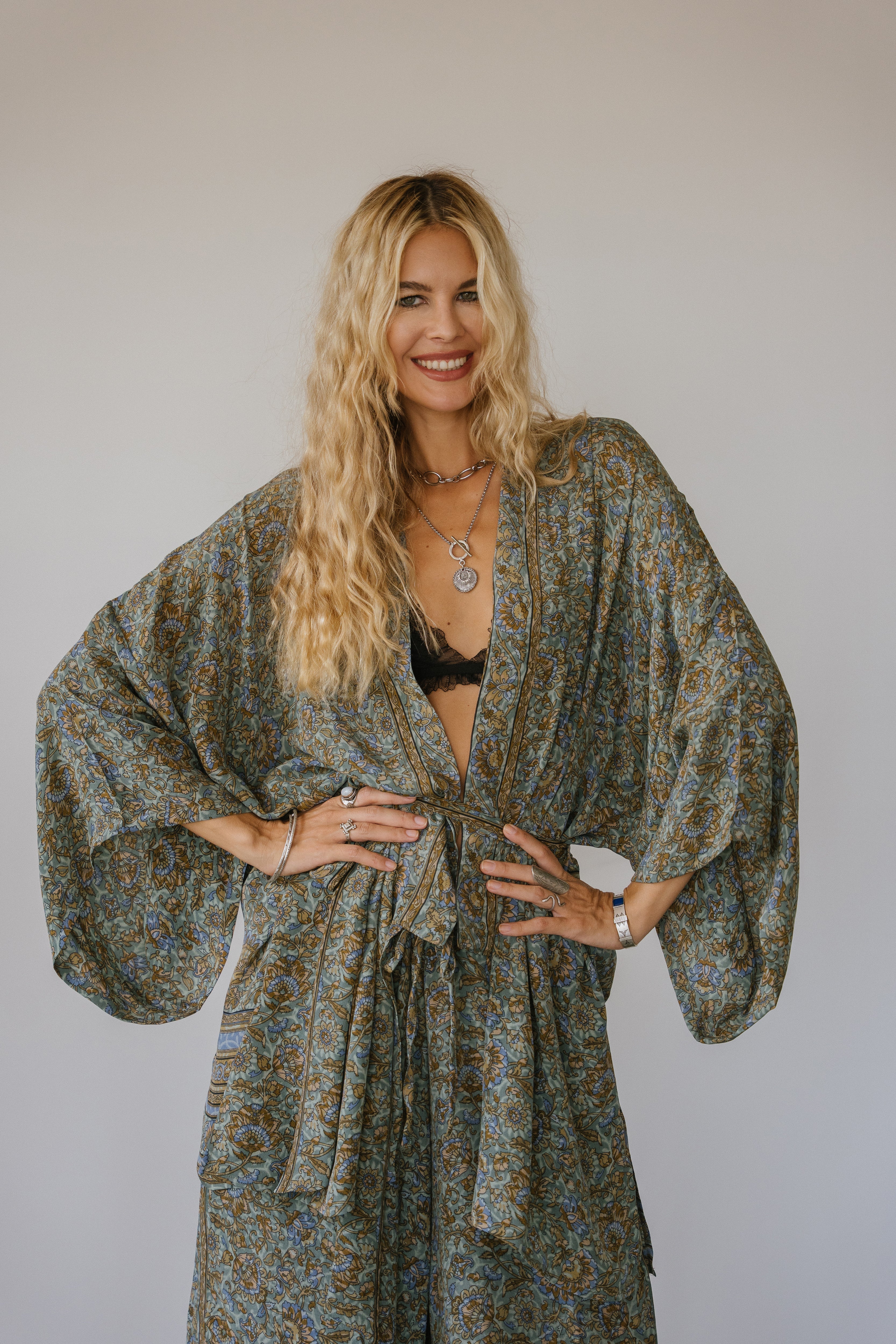 Kimono Wrap Dress - Emma