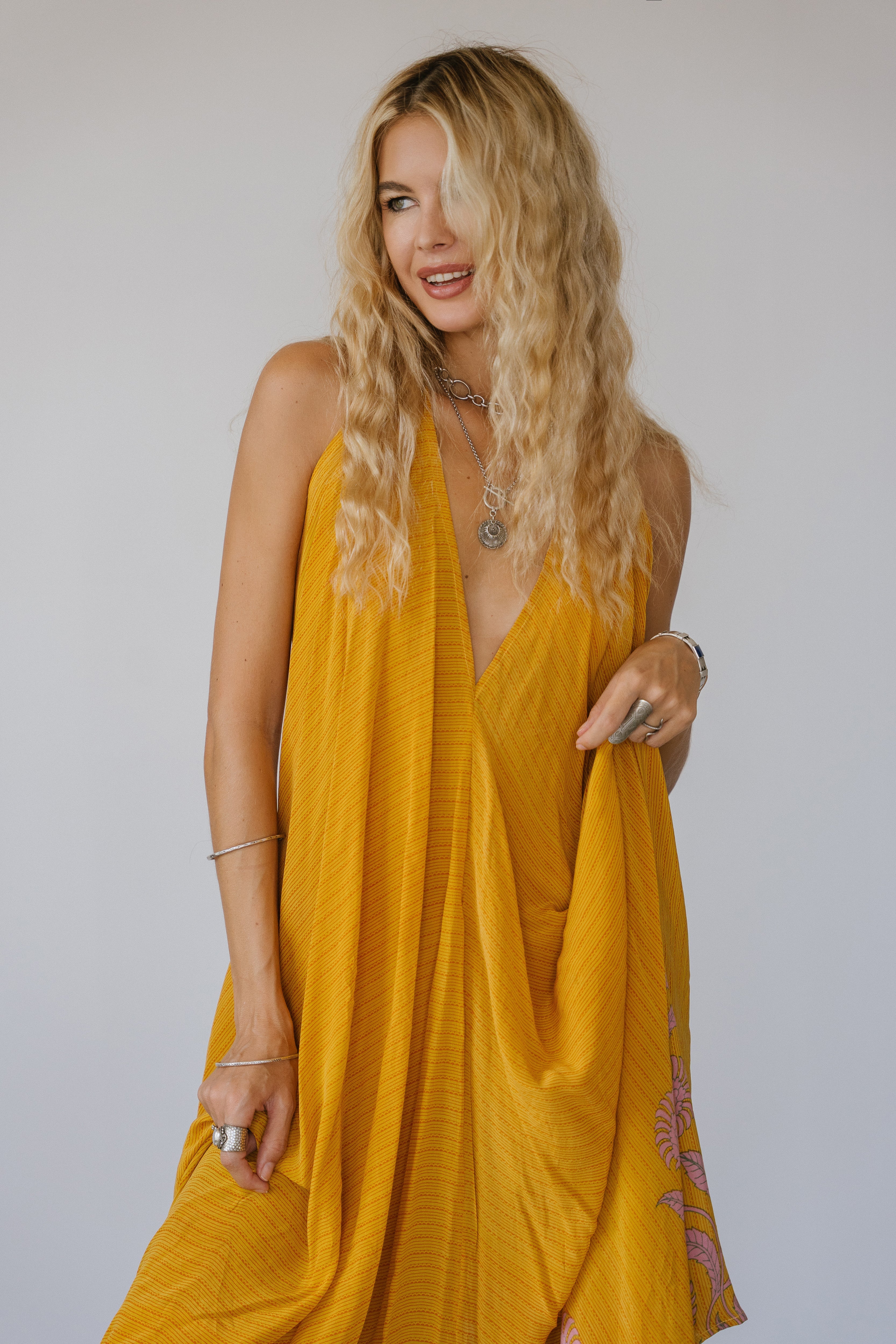 Sun Child Classic Silk Dress - Tokyo