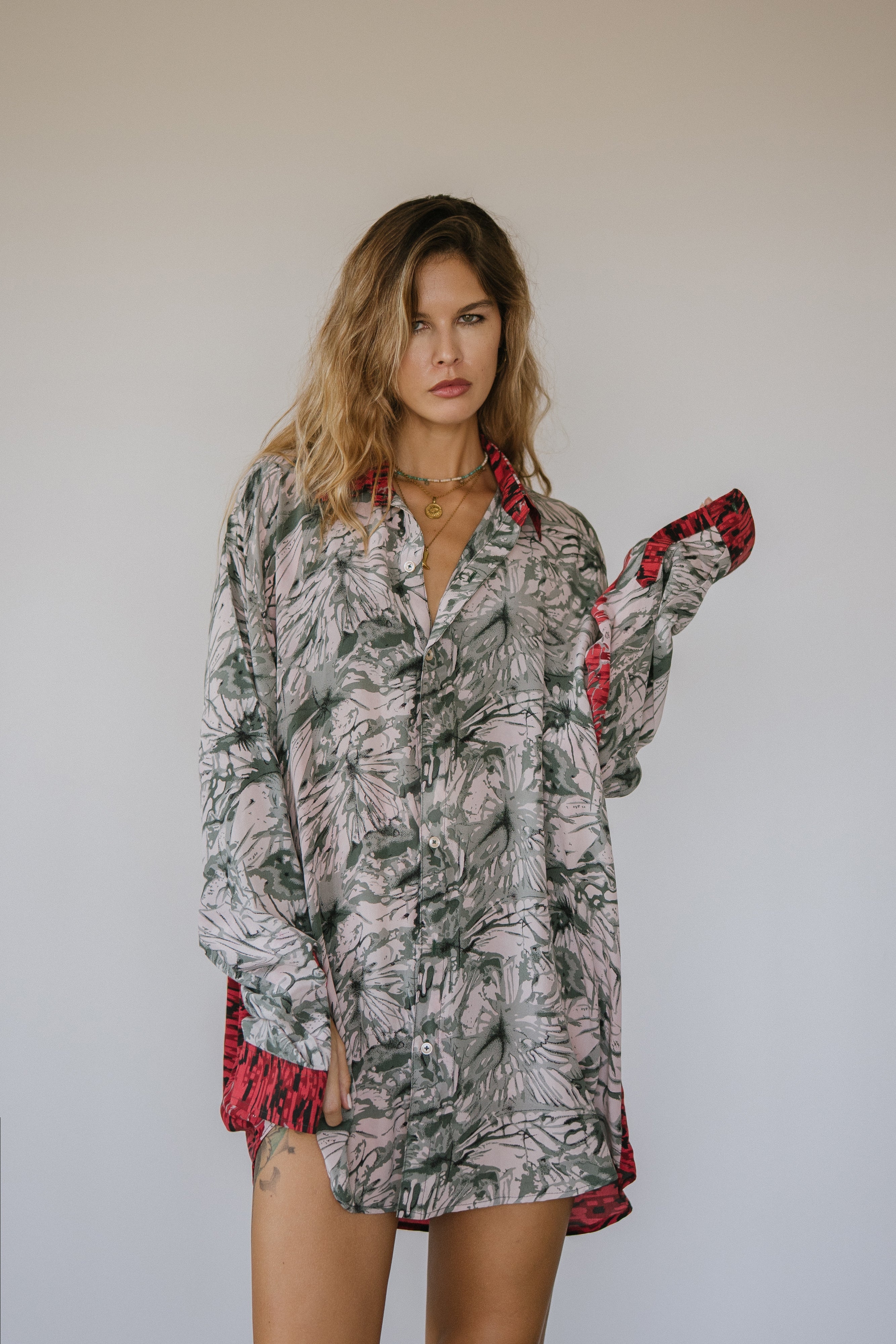 Boyfriend Shirt - Cobalt