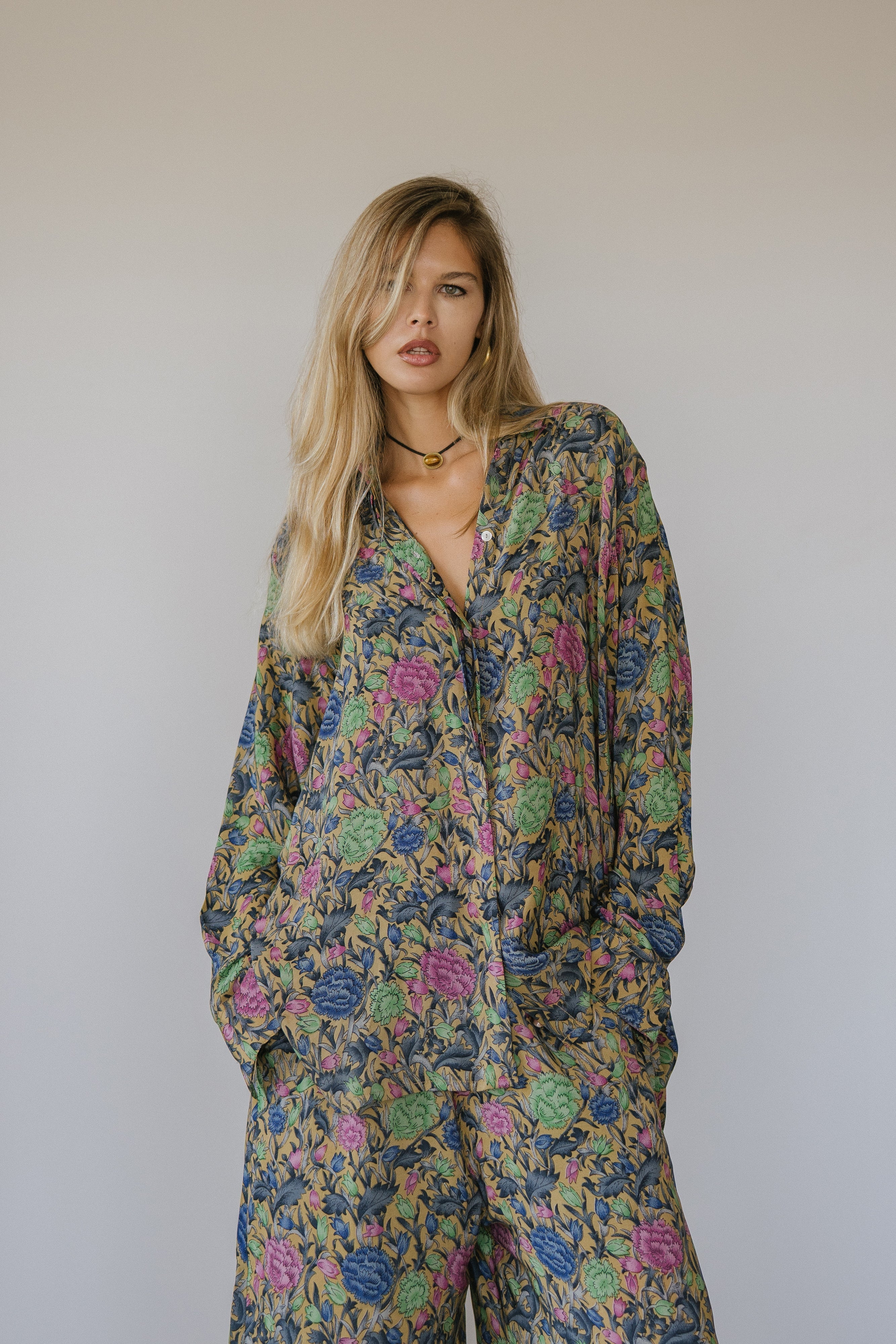 Open Back Boyfriend Shirt - Trav