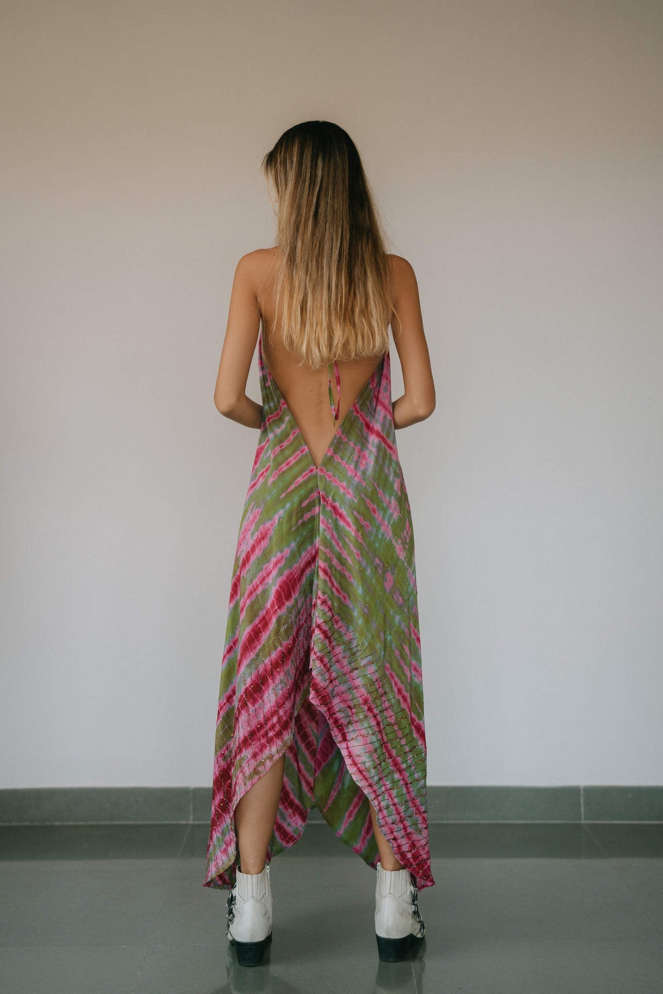 Sun Child Classic Silk Dress - Salty