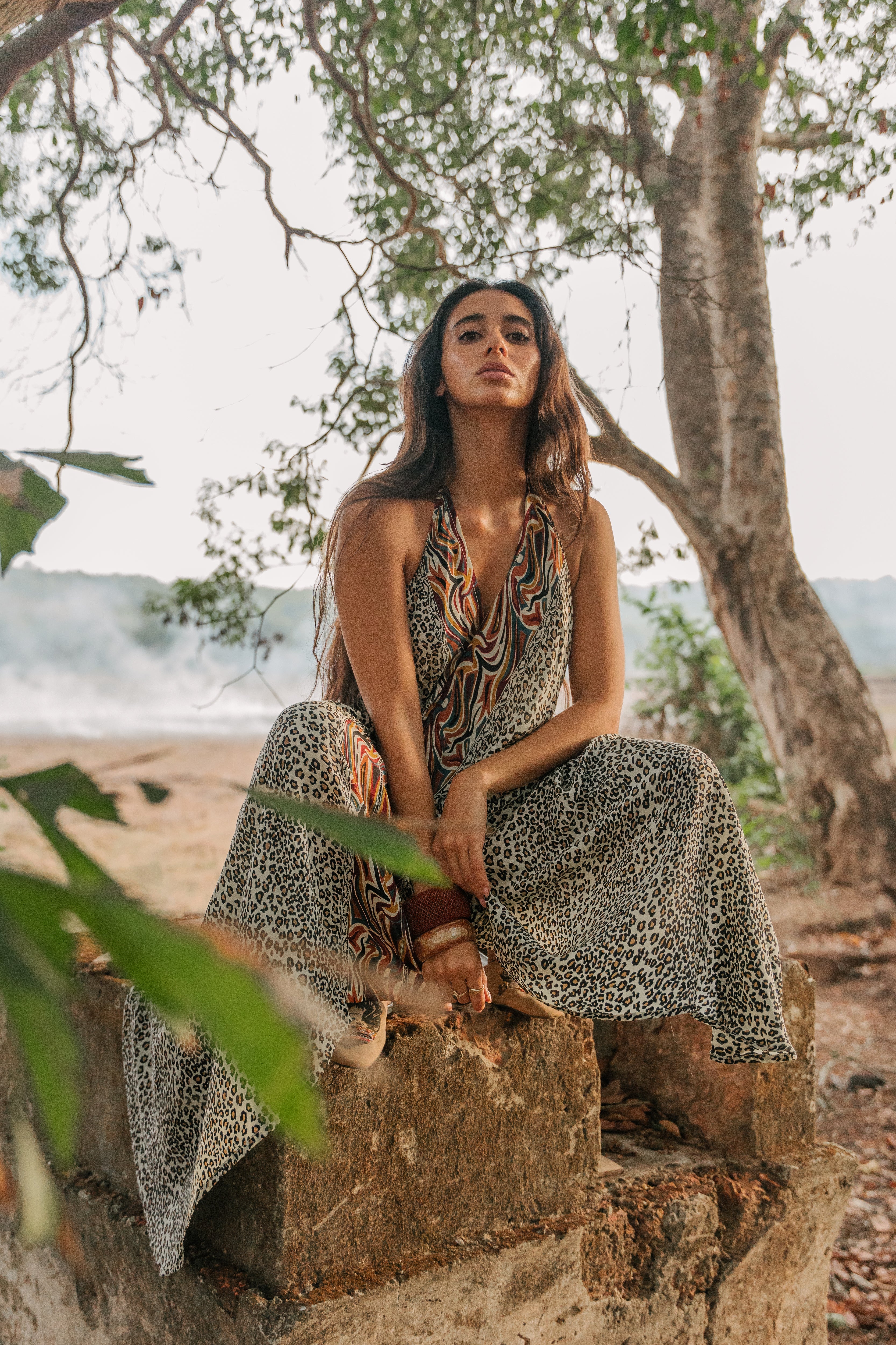 Sun Child Classic Silk Dress - Tyler