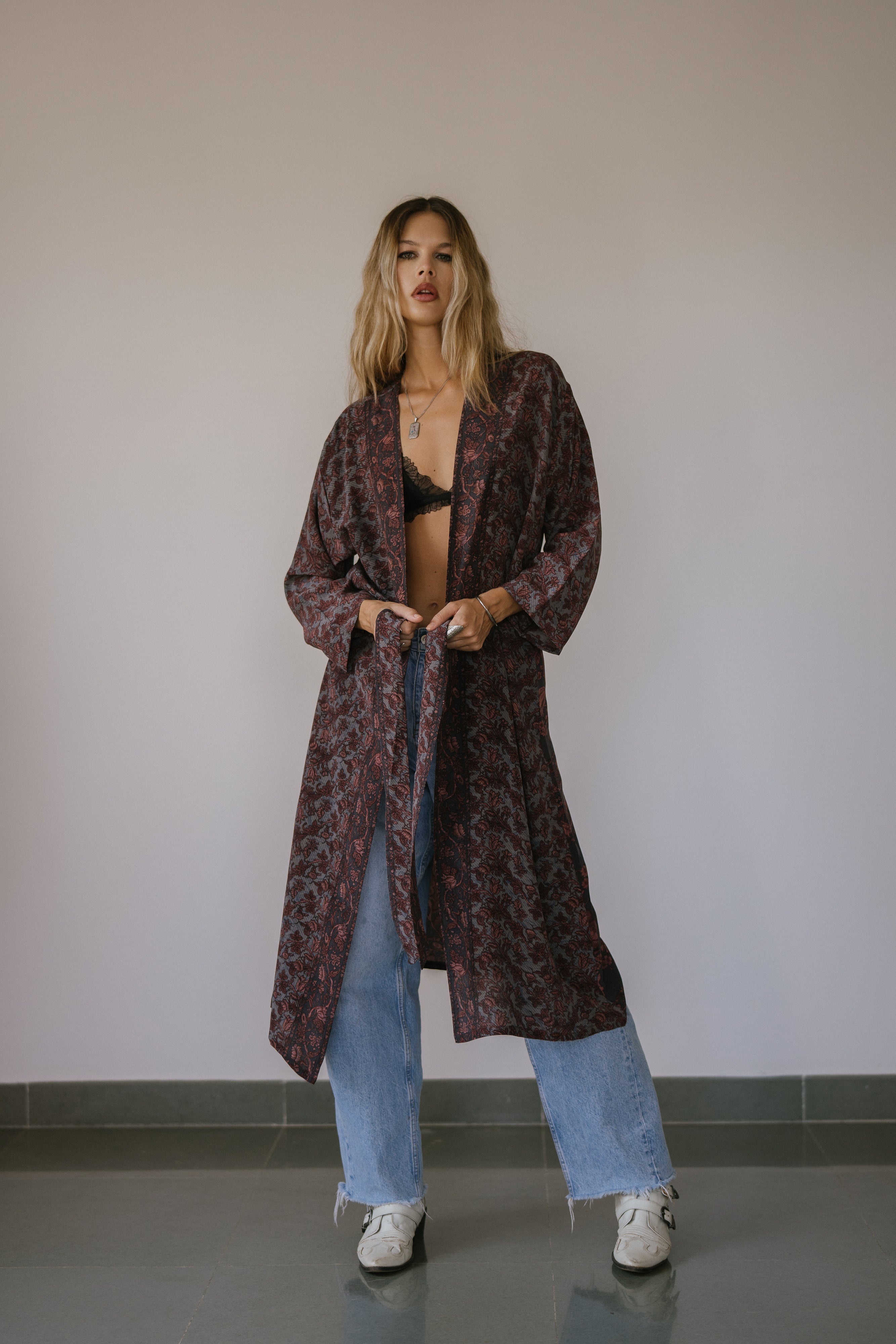Long Jacket With Belt - Rolly