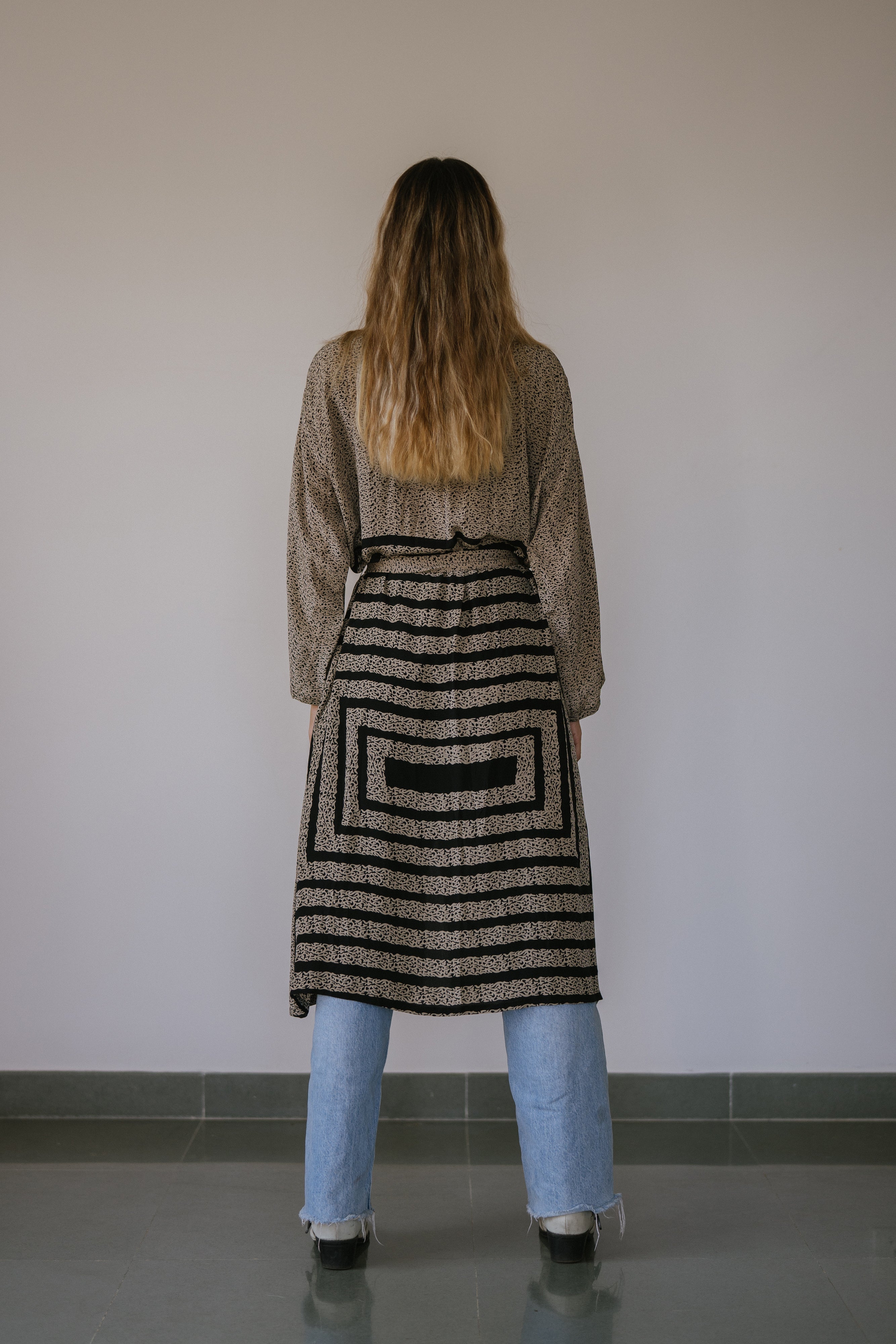 Long Jacket With Belt - Lala