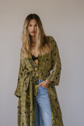 Long Jacket With Belt - Bell