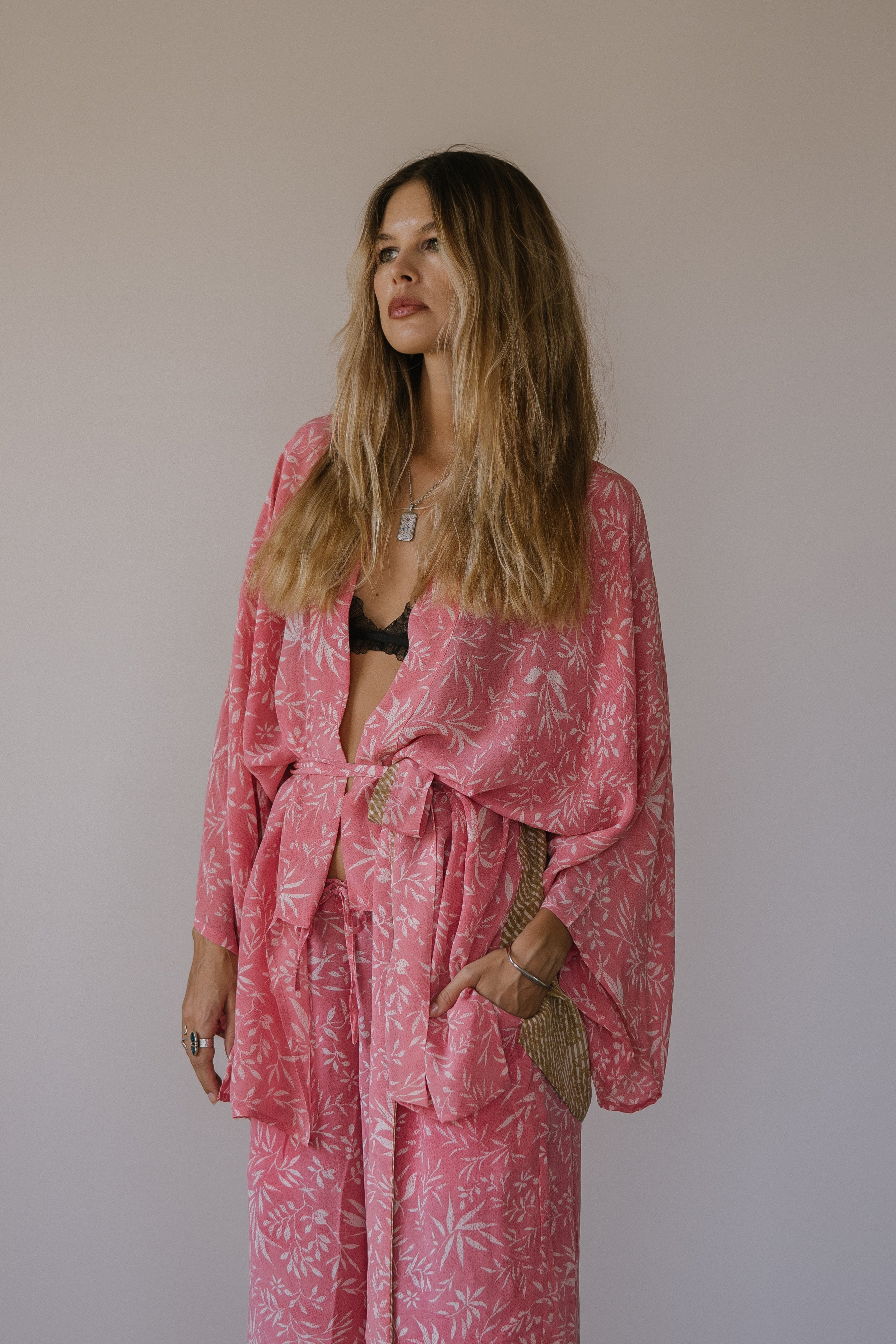 Kimono Wrap Dress - Whirly