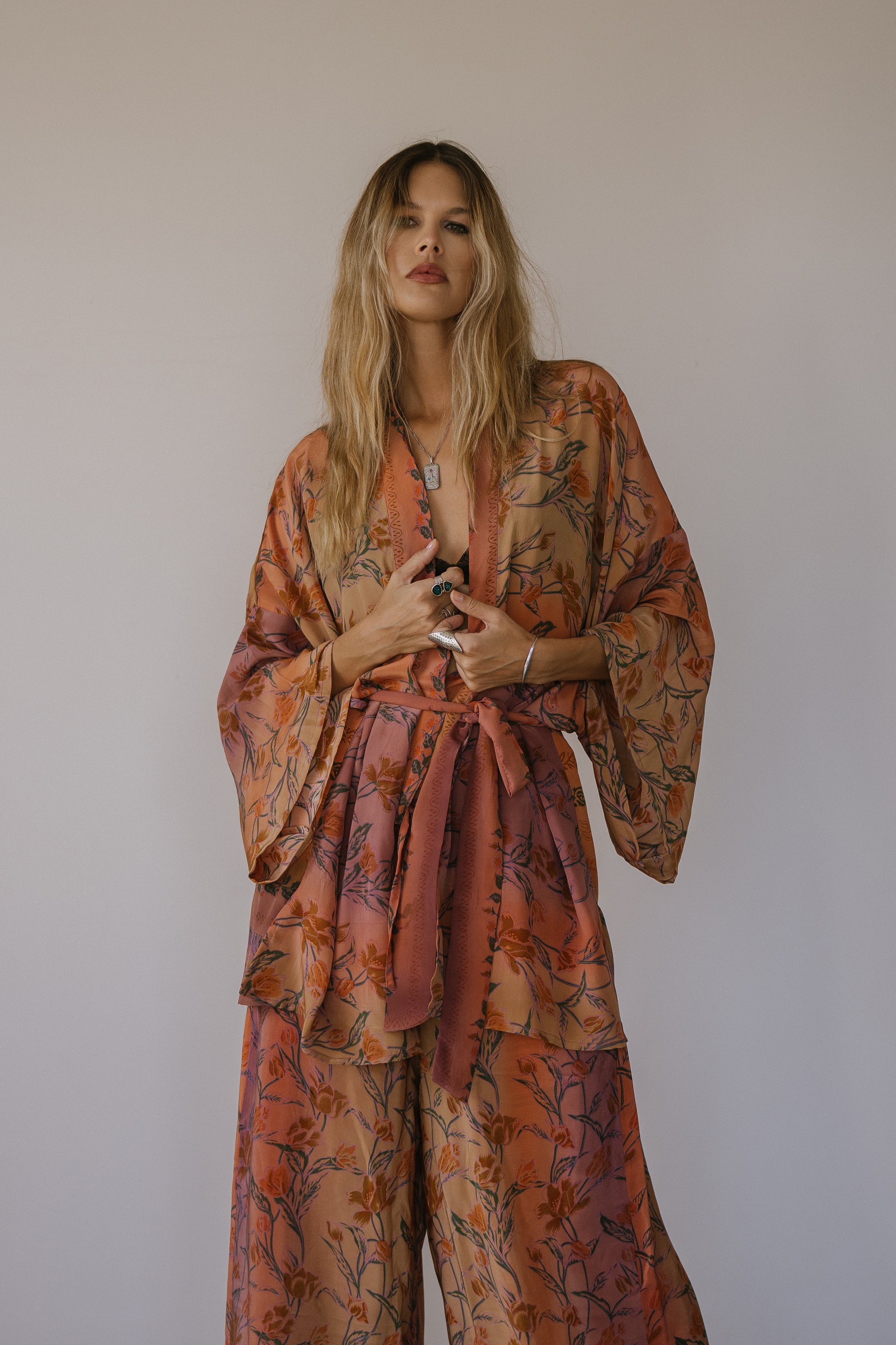 Kimono Wrap Dress - Ginger