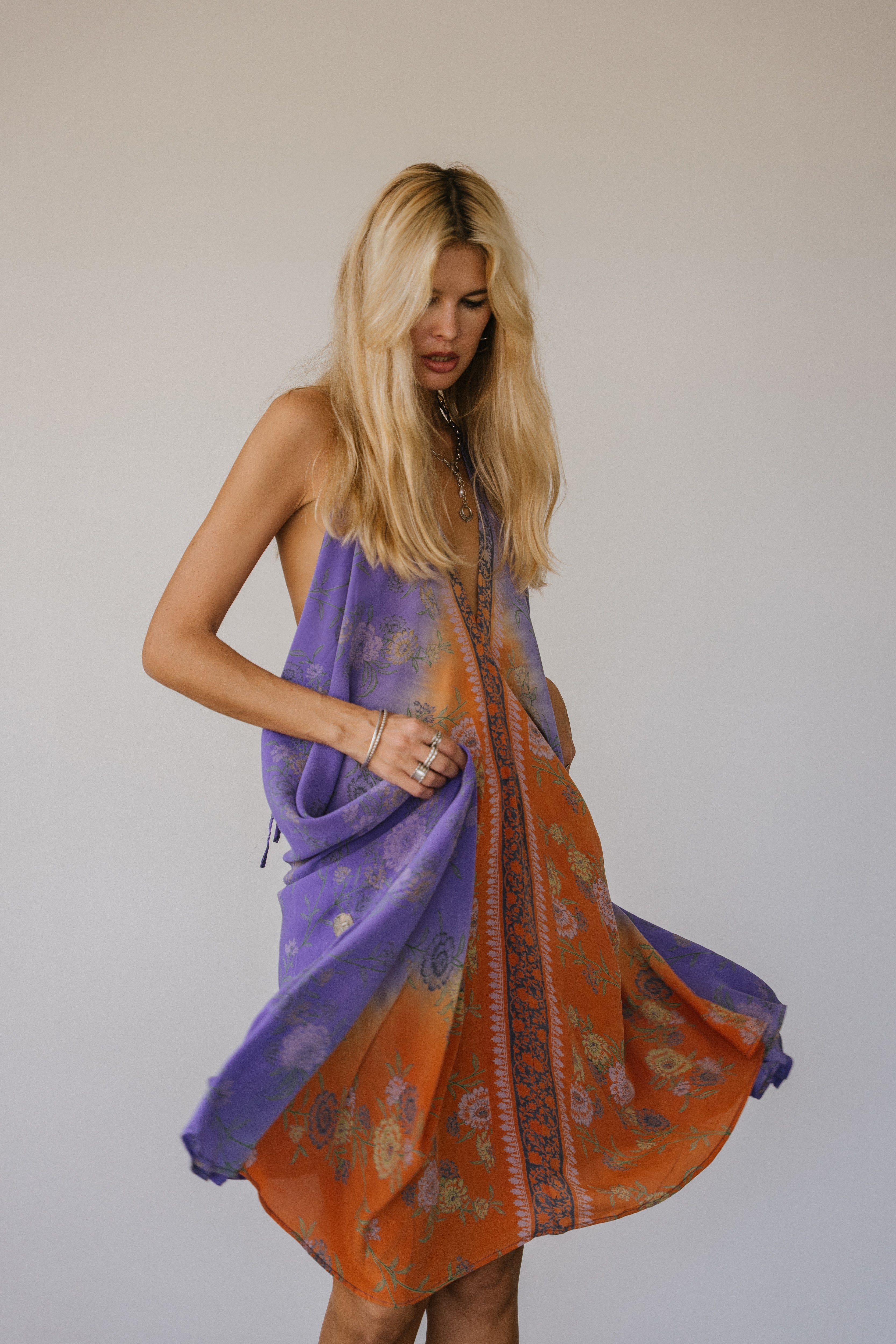 Sun Child Classic Silk Dress - Claud