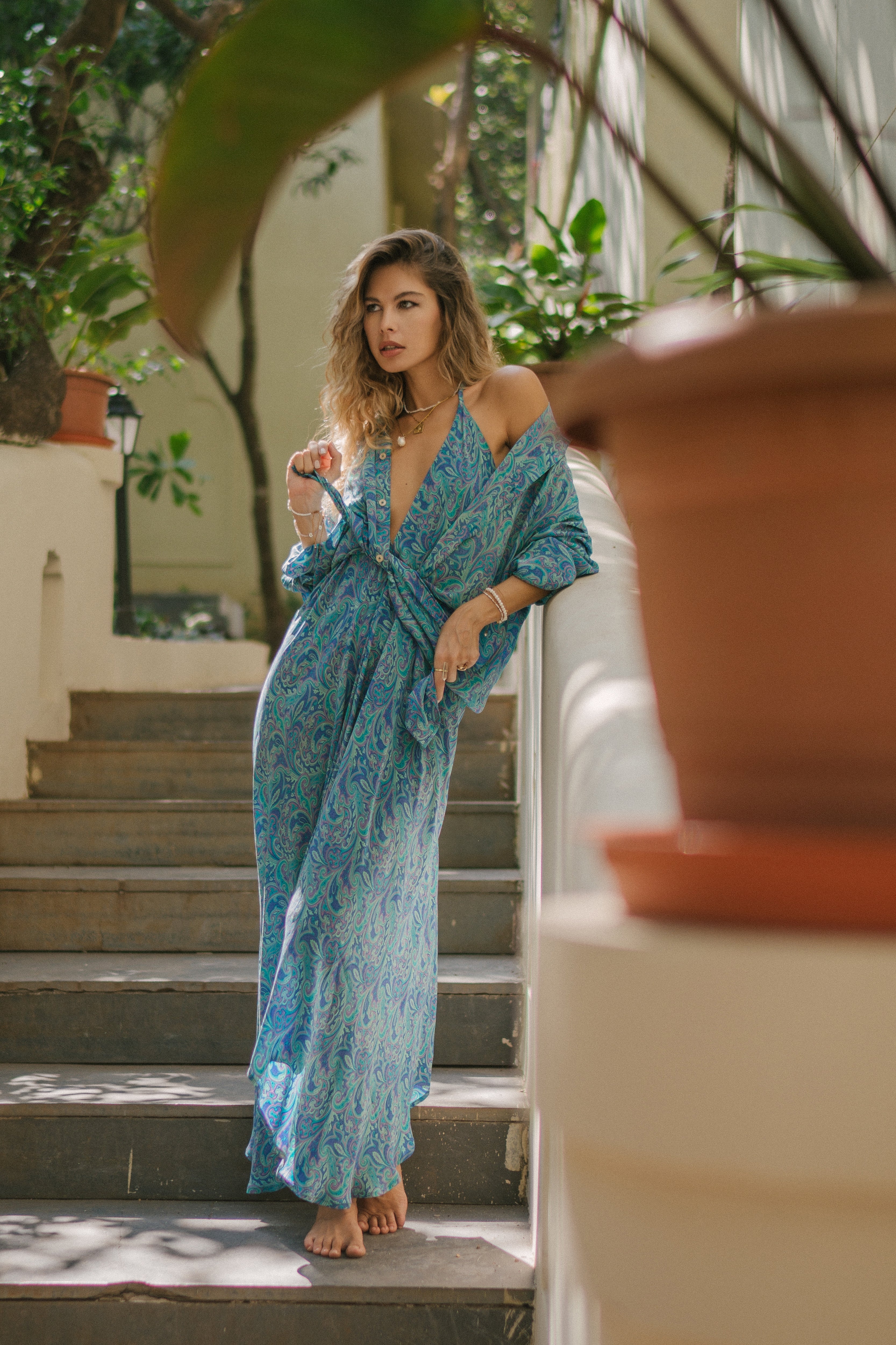 Sun Child Classic Silk Dress - Cupid