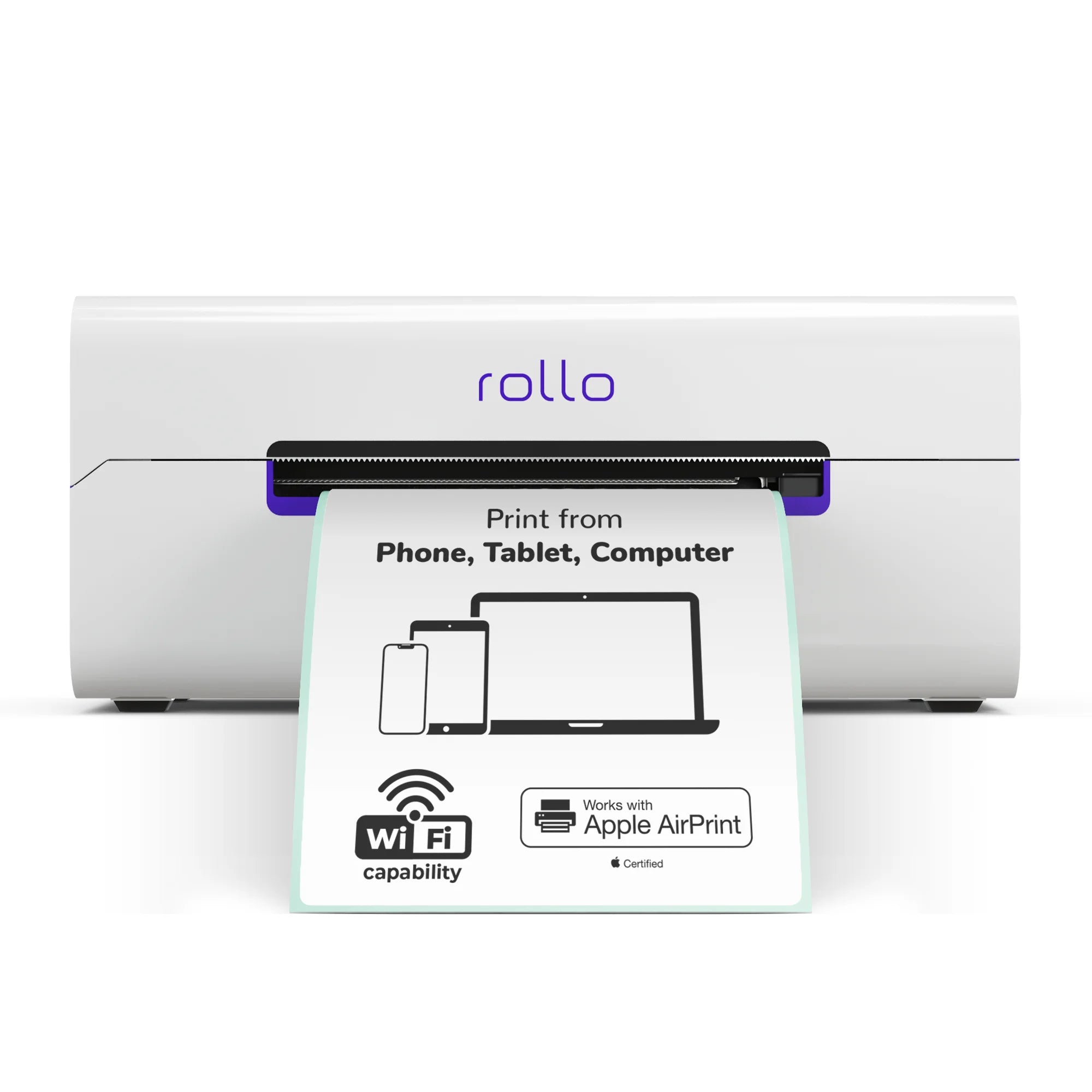Rollo Wireless Shipping Label Printer - Wi-Fi Thermal Label Printer for Shipping Packages - AirPrint from iPhone, iPad, Mac