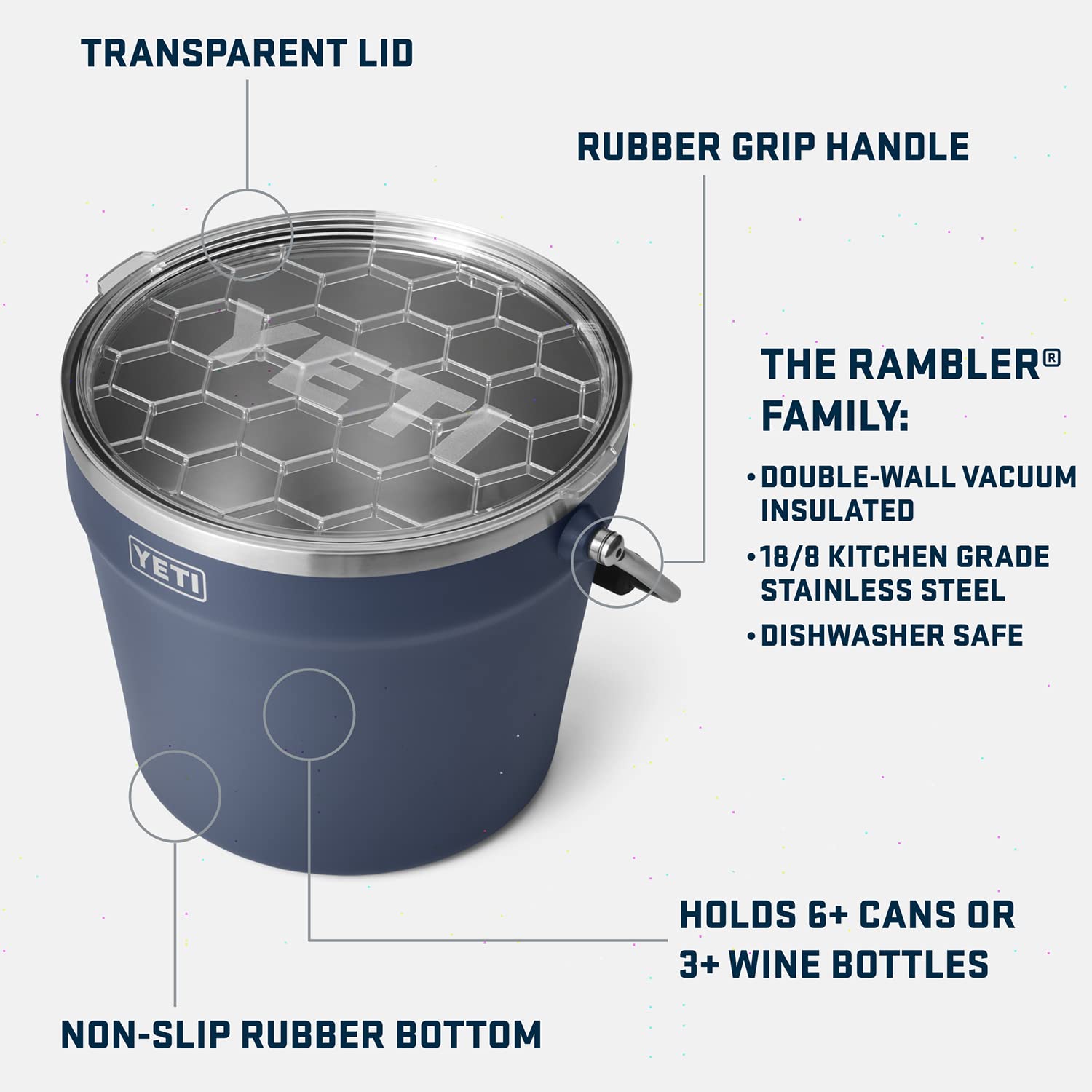 YETI Rambler Beverage Double Wall Insulated