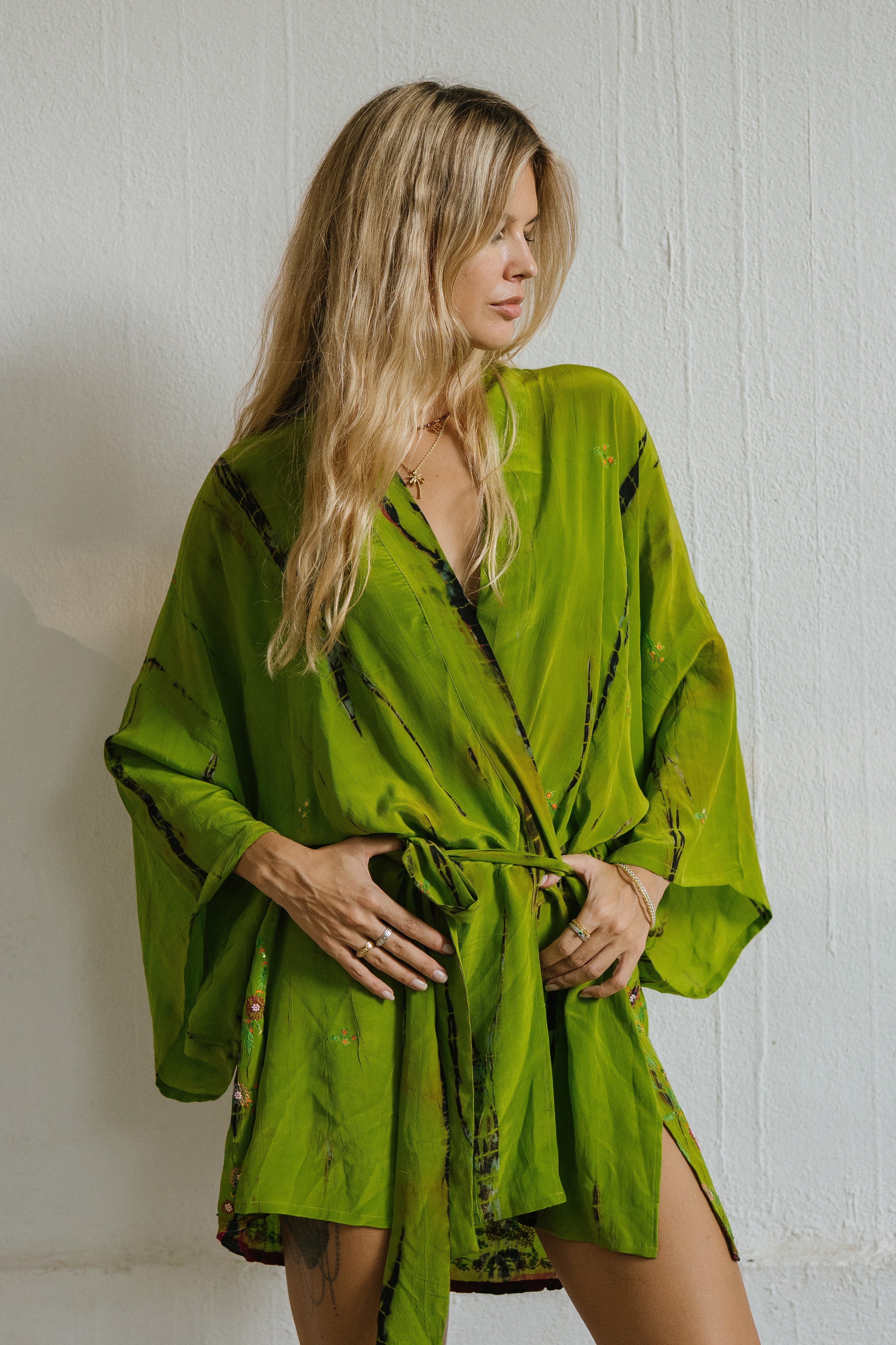 Kimono Wrap Dress - One of a Kind - Dazzle
