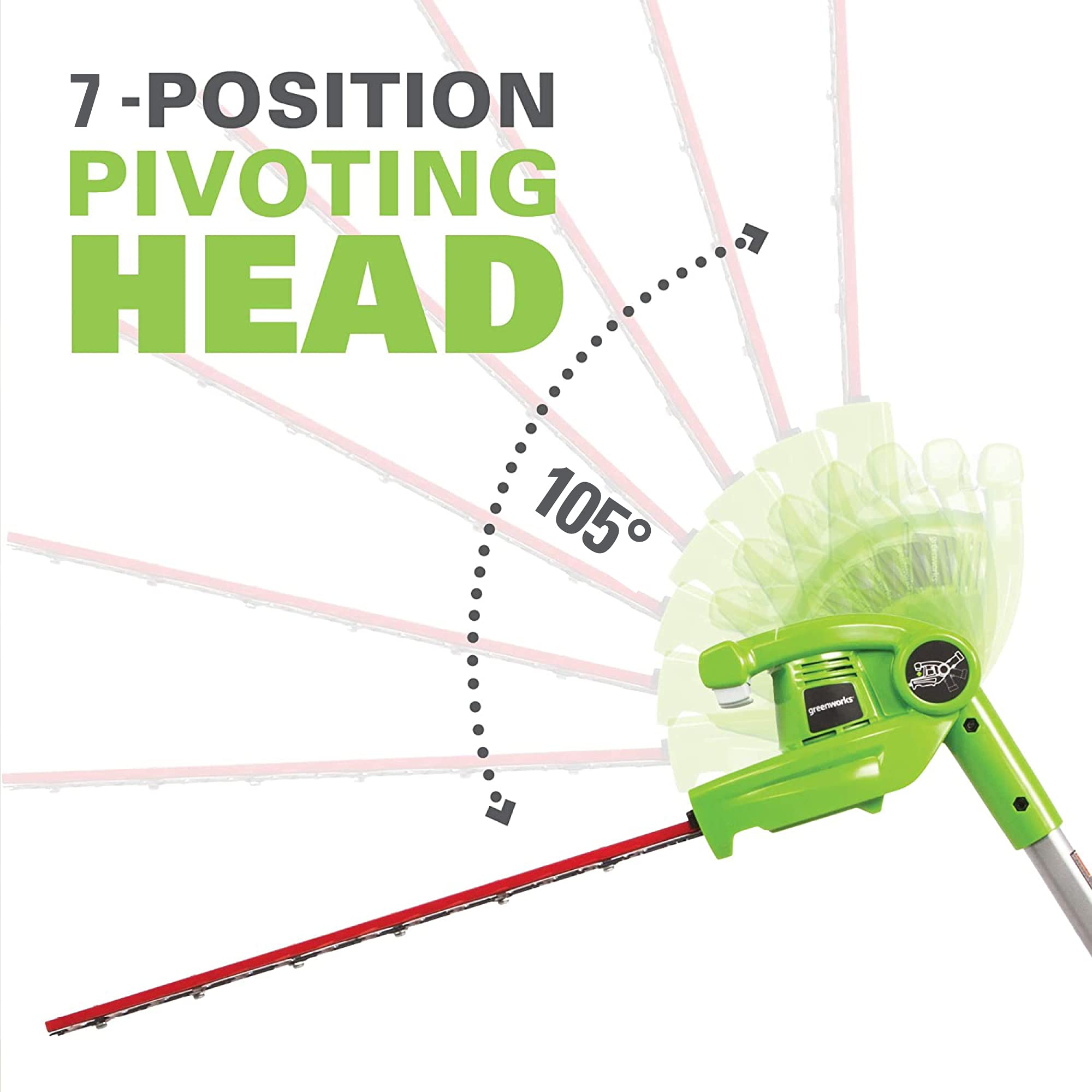 Greenworks Polesaw Hedge 2 0Ah Battery