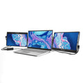 SideTrak Swivel 12.5 Triple Portable Monitor for Laptop with Powered USB C Hub | Attachable FHD IPS Rotating Three Screen Laptop | Compatible with Windows | Powered by USB-C Hub