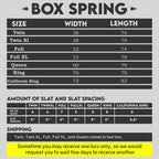 Continental Sleep, 8" Split wood Box Spring/Foundation for Mattress, Queen