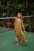 Sun Child Classic Silk Dress - Jett